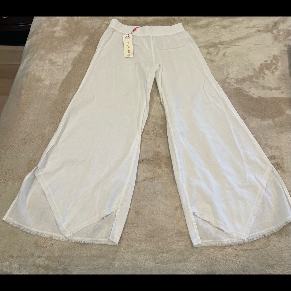 XCVI WEARABLES white linen pants
